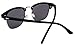 FEISEDY Vintage Half Frame Sunglasses For Men Women Classic Brand Sun Glasses