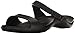 crocs Women's Cleo V Flat Sandal, Black/Black, 7 M US