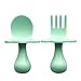 Grabease Baby & Toddler Spoons - Silverware, Utensils, BPA-Free & Phthalate-Free - 1 Set, Mint Baby Spoons - Toddler Utensils 1 Year Old
