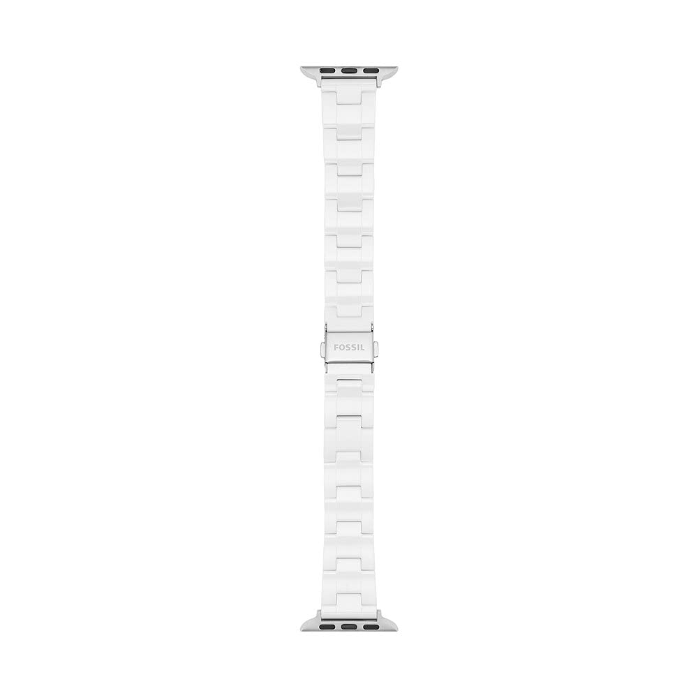 Fossil Women's Leather, creamic or stainless steel strap, compatible with 38mm/40mm/41mm Apple Watch®