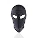 HOT TIME BDSM PU leather Adjustable Pony Tail Holes Hood Mask With Long Hair Halloween Cosplay Head Mask Open Eyes Mouth for Mask Hair Holes Costume