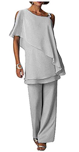 ladies chiffon pants suits for weddings