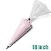 SveBake Pastry Bag 100 Pieces 18 Inch [Extra Thick] Disposable Icing Piping Bags Cake Cupcake Cookie Decorating Bags for Professional Baker & Baking Lover