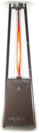 Lava Heat Italia - AMAZON-128 - 2G Patio Heater - Hammered Black Finish - Propane Configuration