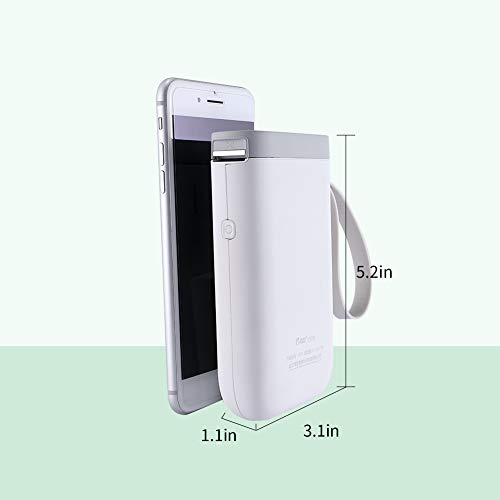 Label Printer，D11 Mini Smart Label Maker with Bluetooth Thermal Label Printer Machine (1 Roll Paper, D11 Label Printer)