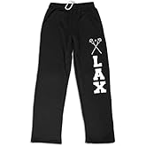 Lax with Crossed Sticks Sweatpants | Guys Lacrosse Apparel by ChalkTalk Sports | Multiple Colors | Youth and Adult Sizes