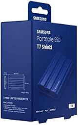 Samsung T7 Shield 1 TB Portable SSD USB 3.2 Gen2 Blue MU-PE1T0R/EU view 10