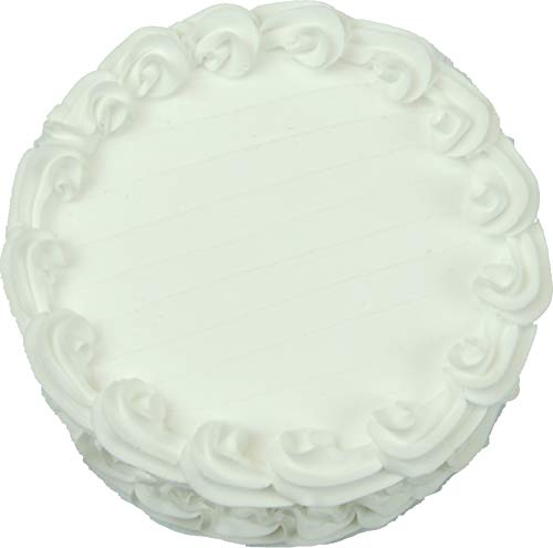 Flora-cal Products Fake White Cake Blank 9 inch