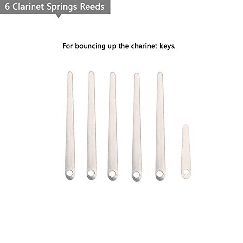 Clarinet Repair Tool Kit Repairing Maintanance Tools Set Combo (Including Spring Needles, Sound Hole Pad, Finger Rest, Springs, Rollers, Screws)