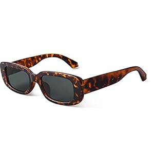 Retro Zonnebril, Gepolariseerde Sport Zonnebril, Drifter Stijl Zonnebril, chebao ADE WU Rechthoek Zonnebril voor Vrouwen…