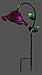 Regal Art &Gift Solar Bell Flower Stake, Purple