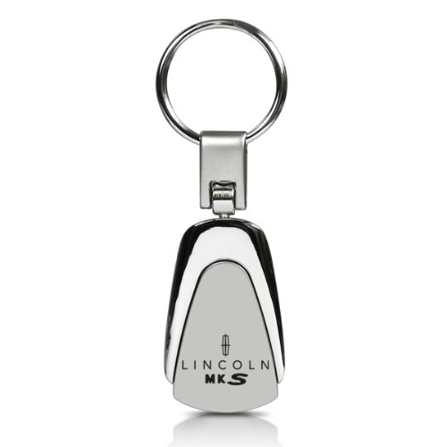 Lincoln MKS Chrome Metal Tear Drop Auto Key Chain
