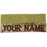 Custom Uniform Embroidered Military Name Tape, Army Airforce Police, Sew-on or with Fastener (Desert Marpat, with Fastener)