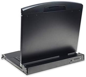 DIGITUS 19 inch KVM console with 17 inch TFT display (4:3), without keyboard module (sold separately), without KVM switch (sold separately), black - Image 3