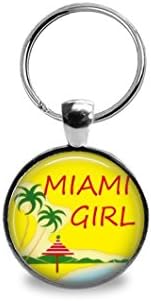 Miami Girl Keychain