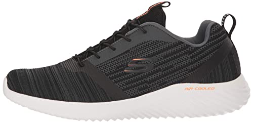 Skechers Herren Bounder Sneaker, Black Mesh Pu Trim, 40 EU 9