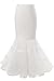 Snowskite Womens 3 Layers Floor Length Trumpet Mermaid Wedding Dress Petticoat