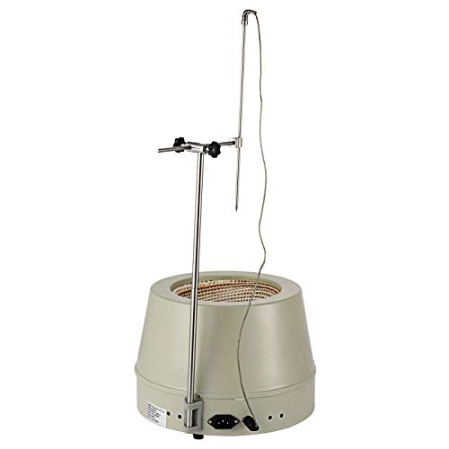 Happybuy Magnetic Stirrer 1400RPM Magnetic Mixer 1000ml Magnetic Stirrer Hot Plate 350W Magnetic Heating Mantle Digital Display Magnetic Stirrer Round Bottom