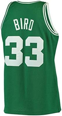 Mens Bird Jersey 33 Basketball Athletics Larry Boston Throwback Swingman Sizes Green