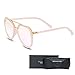 Fashion Aviator Metal and PC Frame Sunglasses pink sunglasses WELMADE CHEX (PINK, PINK)