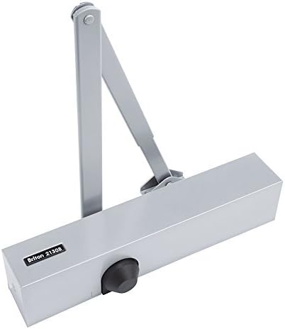 Briton 2130B.C.SES Size 2 - 6 CE Adjustable Door Closer C/W B/C and Cover for Fire Doors - Silver by Briton