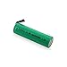 Tenergy AA 1.2V 2000mAh NiMH Rechargeable Battery Flat Top with Tabs for Shavers, Trimmers, Razors, and More