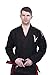 Vector Men's BJJ Gi with Bonus White Belt Ripstop Pants for Brazilian Jiu Jitsu (2, Black)