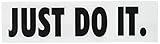 Nike Just Do It Logo Vinyl Sticker Decal-Black-4 Inch