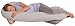 Leachco Snoogle® Original Total Body Pregnancy/Maternity Pillow with a Polycotton Sham-Style Removable Cover - Gray