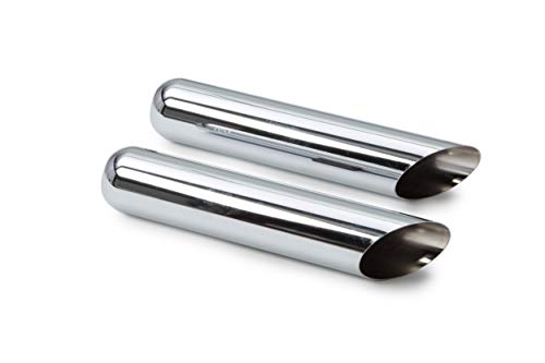 Tailpipe-Only Mandrel-Bent Dual Truck Exhaust Kit with Chrome Tips