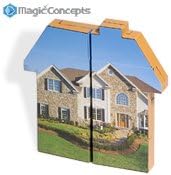Magic Custom Shapes – House 500 QUANTITY- $10.96 EACH /PROMOTIONAL PRODUCT / BULK / BRANDED with YOUR LOGO / CUSTOMIZED