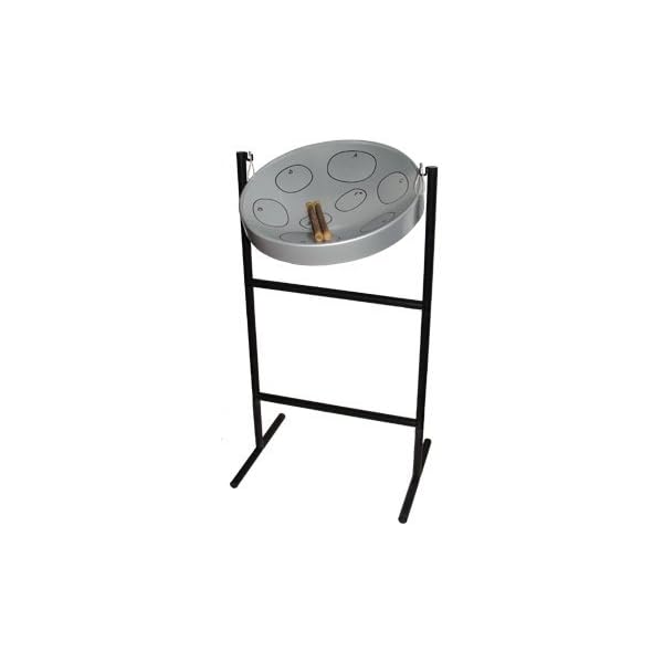 Jumbie Jam Steel Drum Musical Instrument with FREE jumbie jam island tunes book, Silver