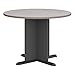 Bush Business Furniture Series A & C 42 Inch Round Conference Table in Pewter