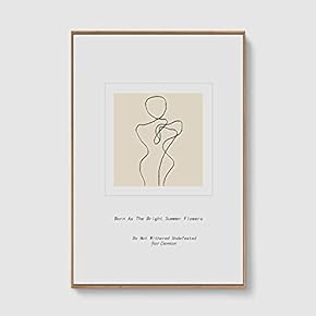 SIGNFORD Framed Canvas Home Artwork Decoration Line Art...