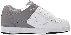 Globe mens Fusion Skate Shoe, White/Grey Split, 8 US