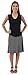 STRETCH IS COMFORT Women's A-Line Skirt Charcoal Gray Medium