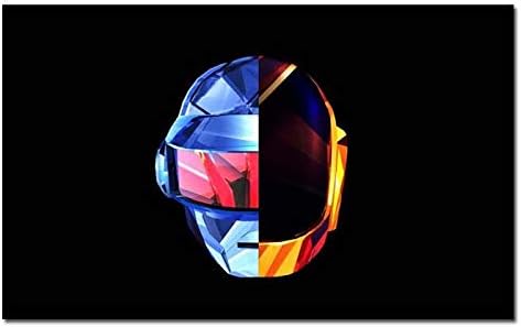 Box Prints Daft Punk poster music legend print black white framed art picture small large