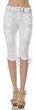 Helium London Womens Stretch Poplin Cargo Capri with Web Belt