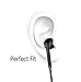 Earbuds, TOBETB in Ear Earphone with Microphone & Volume Control Wired Headphones with Deep Powerful Bass for iOS and Android Black
