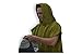 Cor Surf Poncho Changing Towel Robe with Hood and Front Pocket, Made of Quick Dry Microfiber (Large Green)