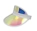 Nicky Bigs Novelties Clear Colored Plastic Sun Visor Tennis Beach Bingo Vegas Dealer Golf Casino Hat