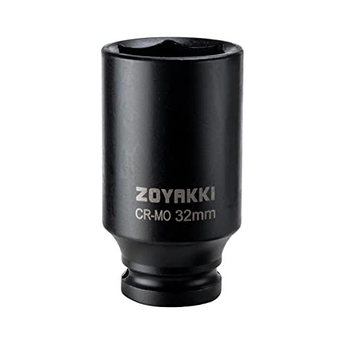 ZOYAKKI 1/2" Drive x 32 mm Deep 6 PT Impact