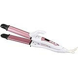 VAV 2 in 1 straightening and curling Flat Iron Dual Voltage Auto Shut Off PTC fast heating Ceramic barrel
