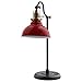 Amazon Brand – Stone & Beam Walters Vintage Task Table Desk Lamp With LED Light Bulb - 7.6 x 10 x 19.9 Inches, Red