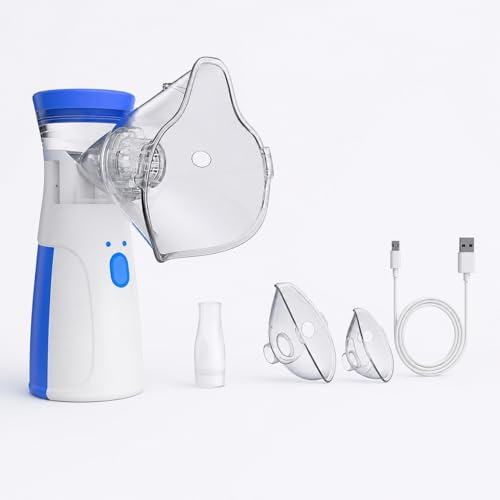 Nebulizador Portátil Ultrassônico Silencioso com Máscaras Adulto e Infantil