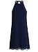 Fantaist Women's Summer Halter Backless Lace Cocktail Dresses for Wedding Guest (M, FT610-Navy Blue)