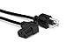 Hosa PWC-141R Right Angle IEC C13 to NEMA 5-15P, 1 Feet