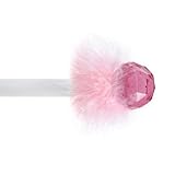 Kenney Phoebe Standard Decorative Window Curtain Rod, 48 to 86-Inch, Pink