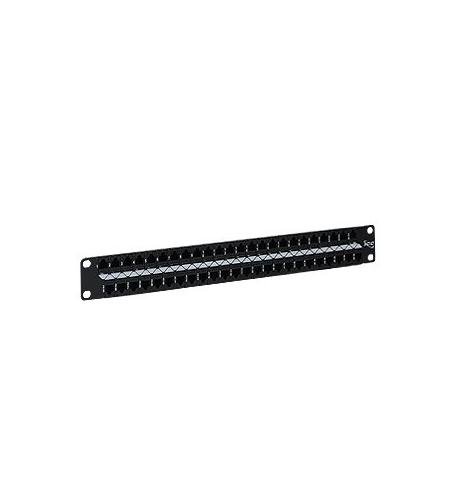 PATCH PANEL, CAT5E, FEEDTHRU, 48-P, 1RMS