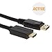 CableCreation 4K Active DisplayPort to HDMI Cable 6FT, DP to HDMI Cable DP 1.2 4K x 2K & 3D Audio/Video Monitor Cable,Support Eyefinity Multi-Screen,1.8M / Black